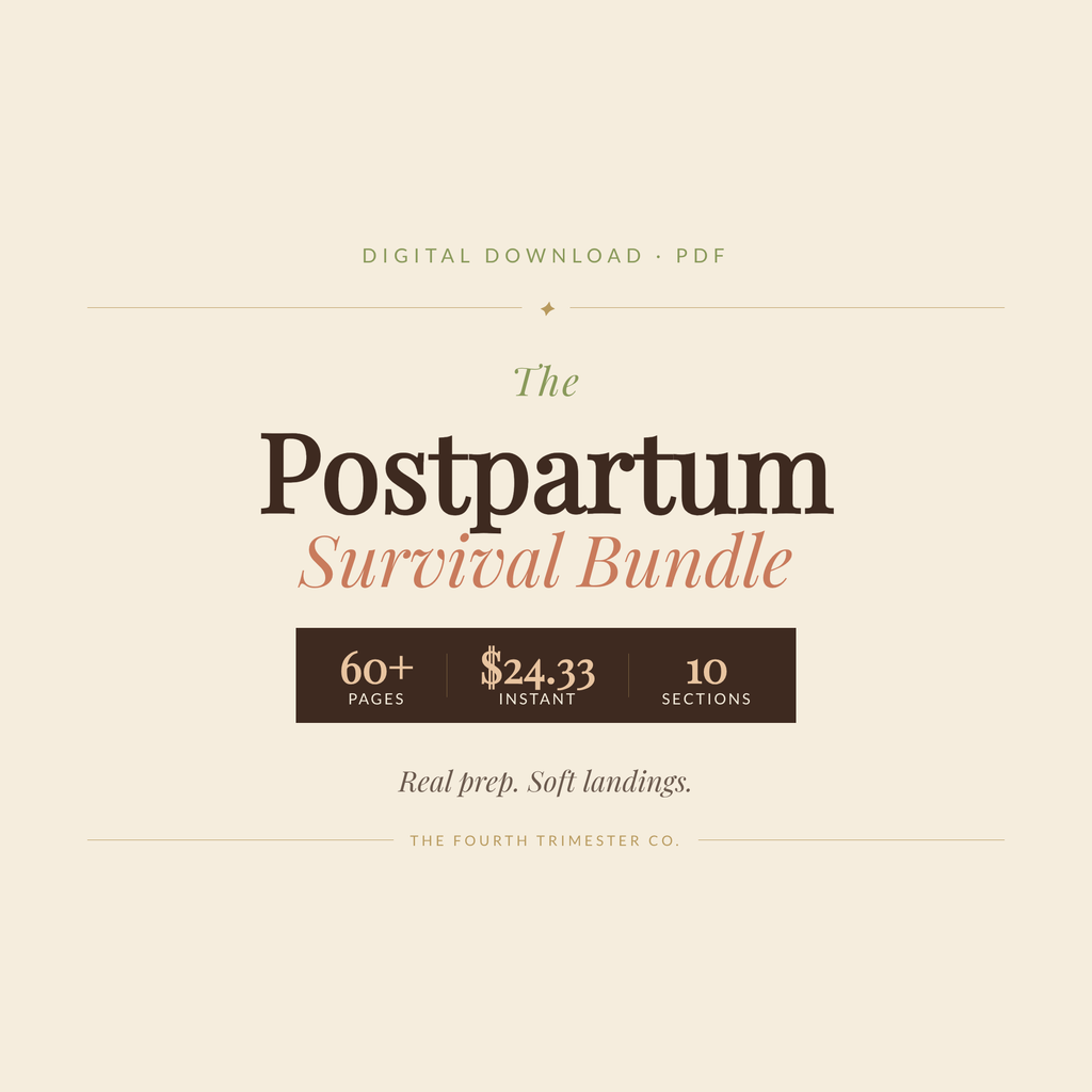 Postpartum Survival Bundle — Fourth Trimester Planner & Recovery Toolkit