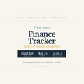 Fresh Start Finance Tracker: Budget & Rebuild Spreadsheet for Women Starting Over