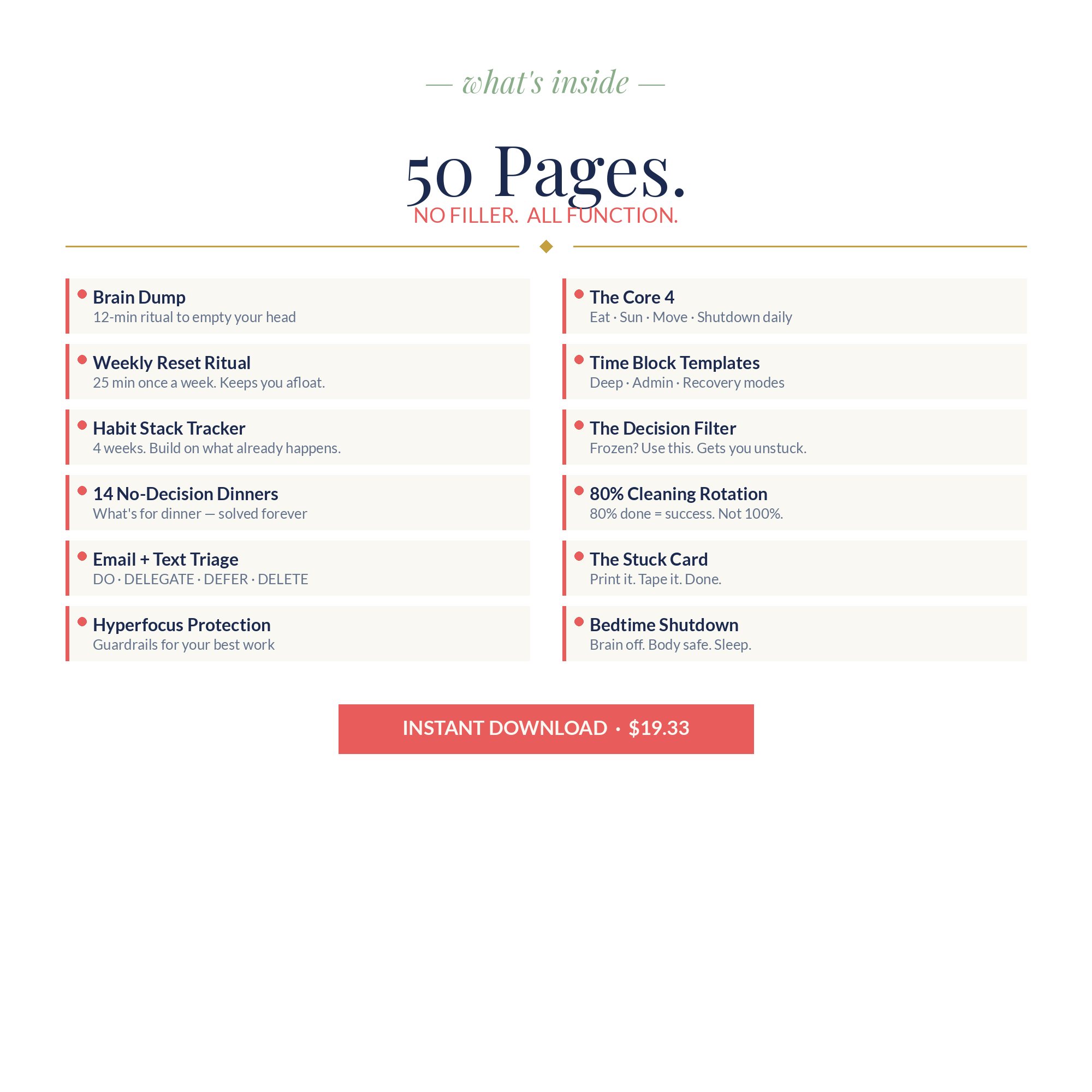 ADHD Mom Reset Planner — Daily Planner for Neurodivergent Moms