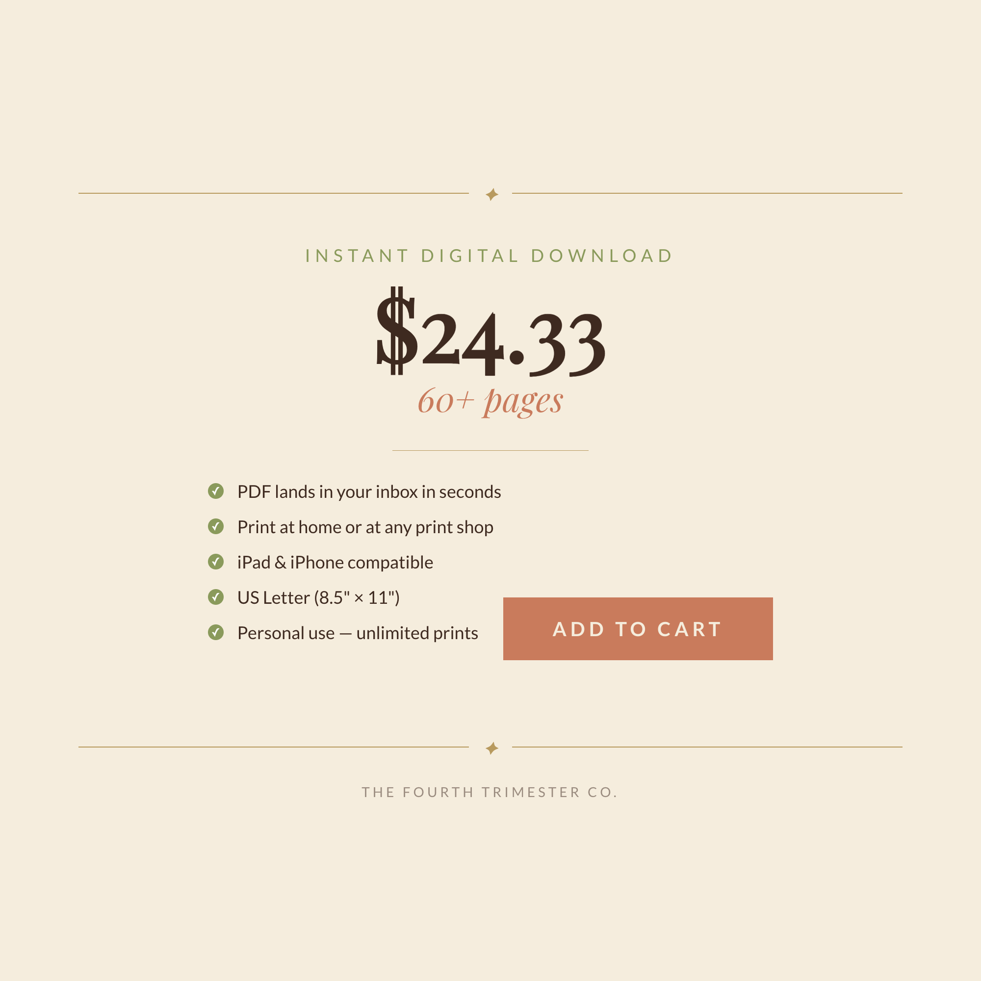 Postpartum Survival Bundle — Fourth Trimester Planner & Recovery Toolkit