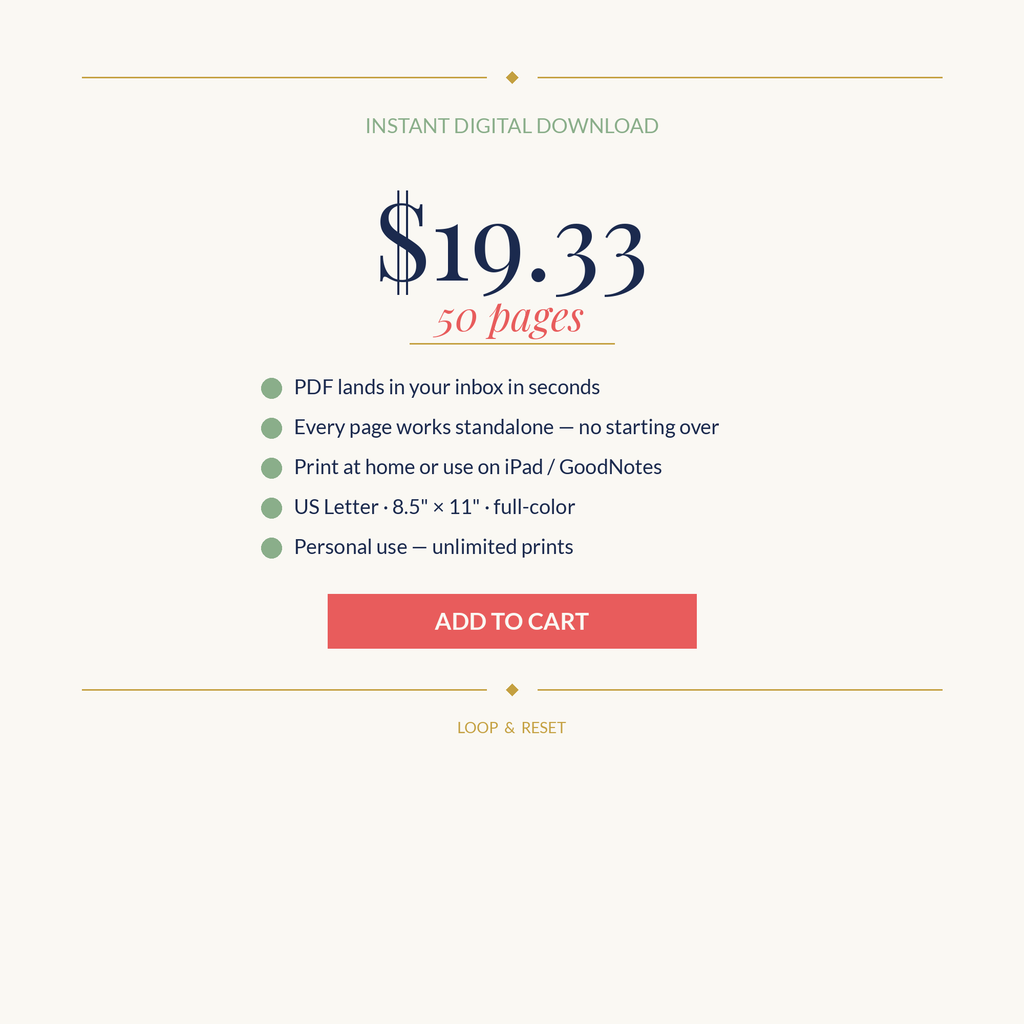 ADHD Mom Reset Planner — Daily Planner for Neurodivergent Moms