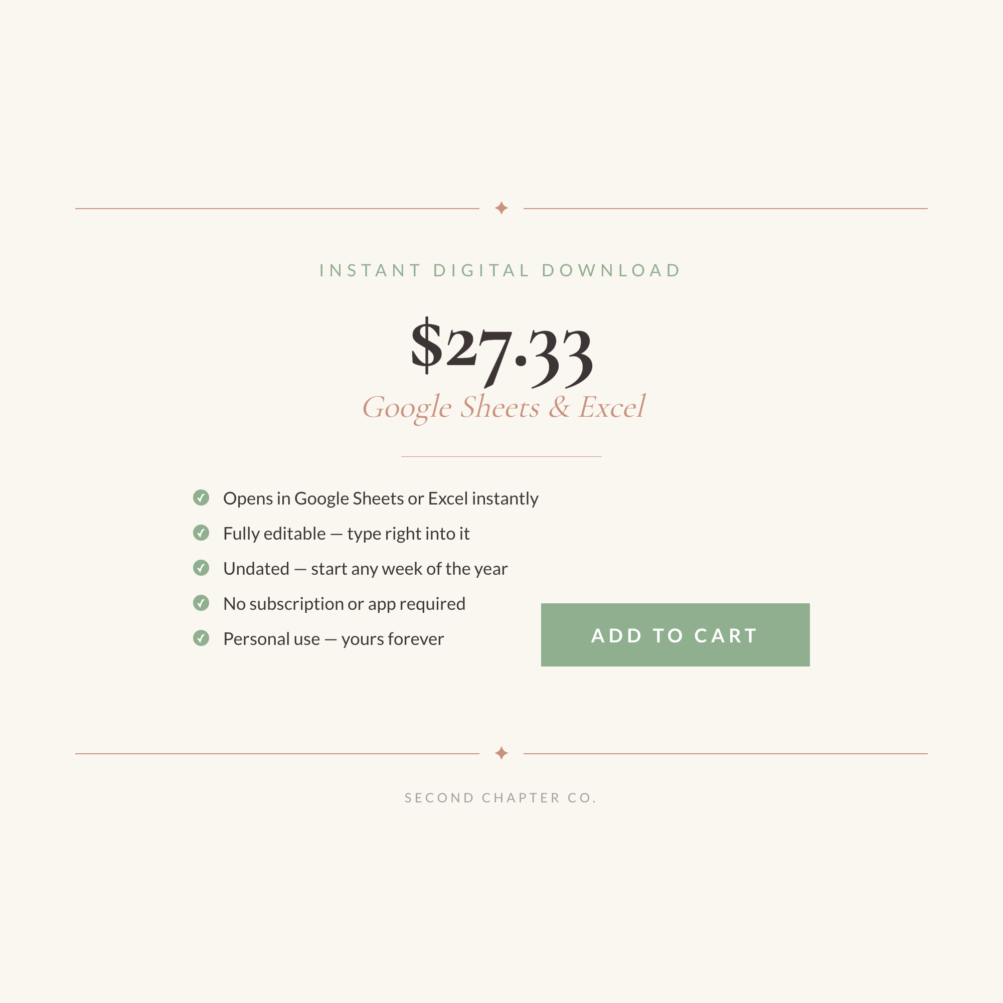 The Reset Planner: A Midlife Reinvention Workbook | Google Sheets & Excel | Undated